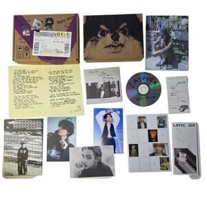 BTS V Kim Taehyung Layover CD Bundle Photocards Poster K-Pop Album